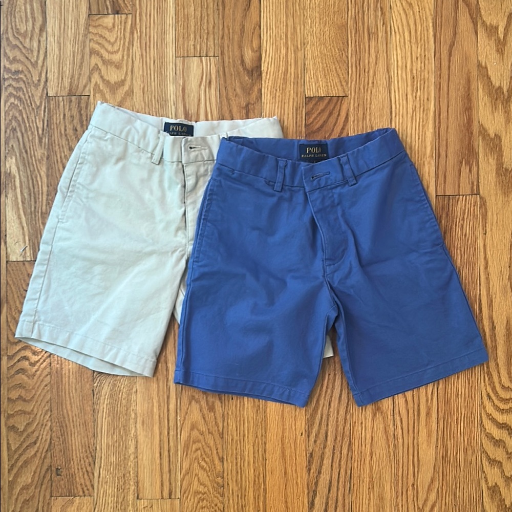 Polo by Ralph Lauren Boy’s Blue and Khaki Shorts